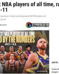 MK体育网页版-库里第13名！美媒公布NBA历史11-20巨星名单：现役3人入选KD第12